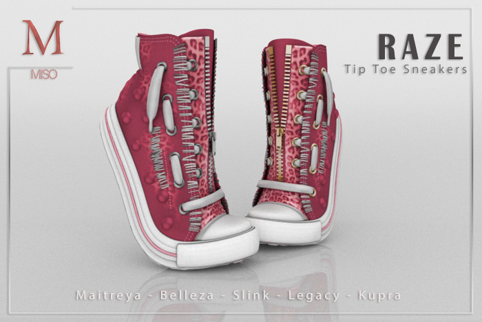 MISO - Raze Tip Toe Sneakers [Pink]