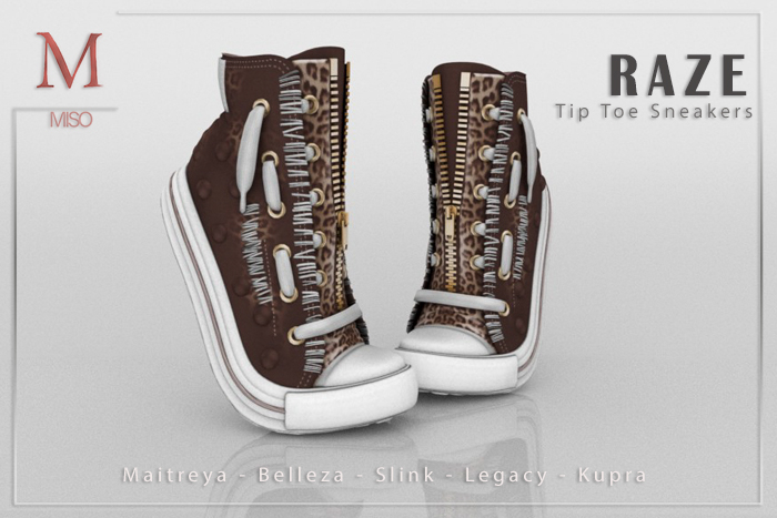 MISO - Raze Tip Toe Sneakers [Brown]