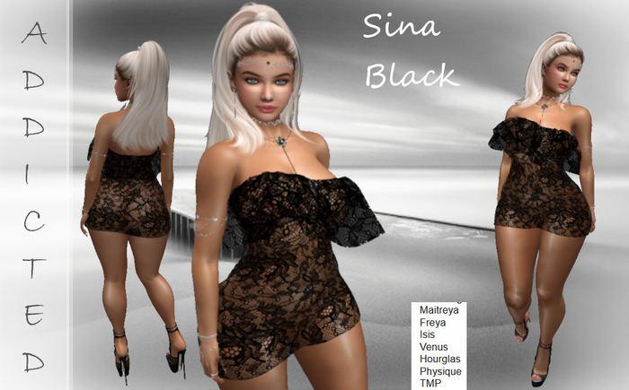 Sina lace Black  - Unique