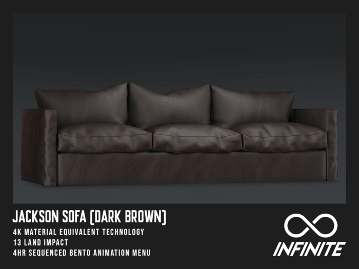 Infinite - Jackson Sofa (PG) *Dark Brown