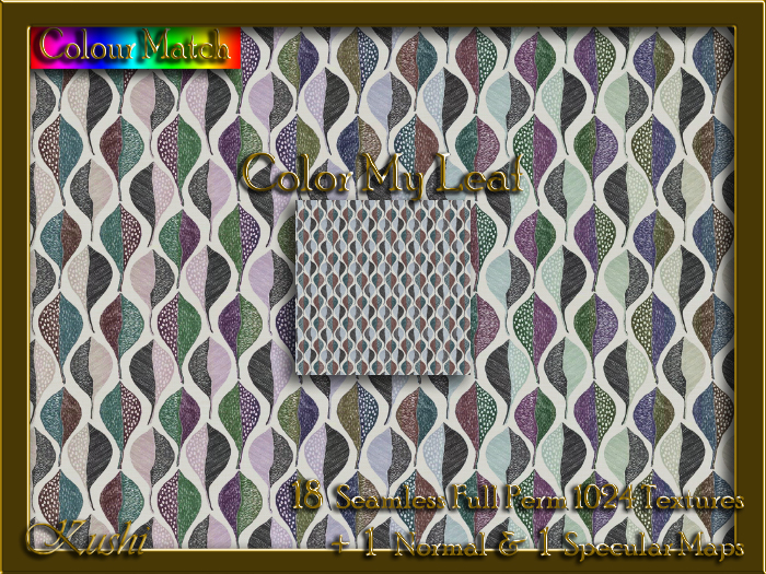 Color My Leaf Seamless Texture Set