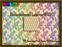 Embroidered Leaves #02 Seamless Texture Set