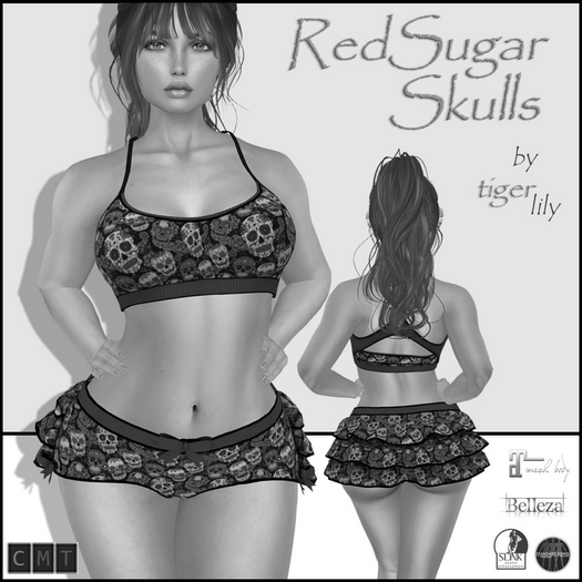 Tigerlily Designs Red Sugar Skulls DEMO