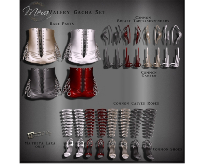 Second Life Marketplace - Meva Valery Garter Tapes Cream