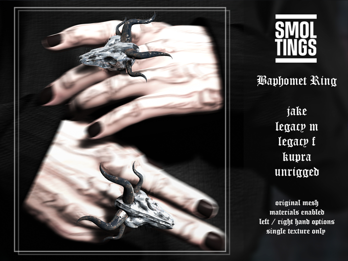 [SMOLTINGS] BAPHOMET RING