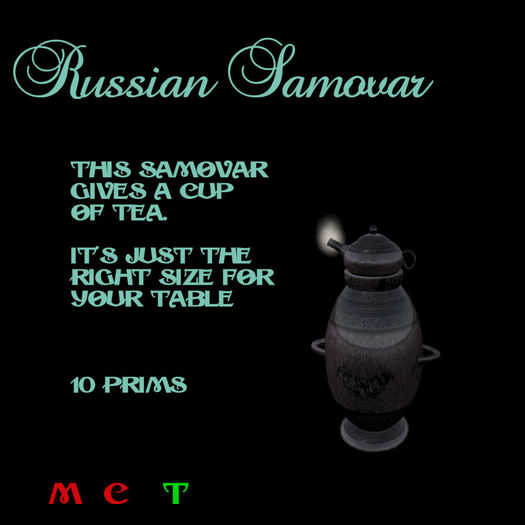 Russian - Black Samovar - Boxed