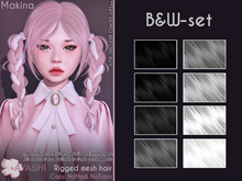 [^.^Ayashi^.^] Makina hair-B&W set