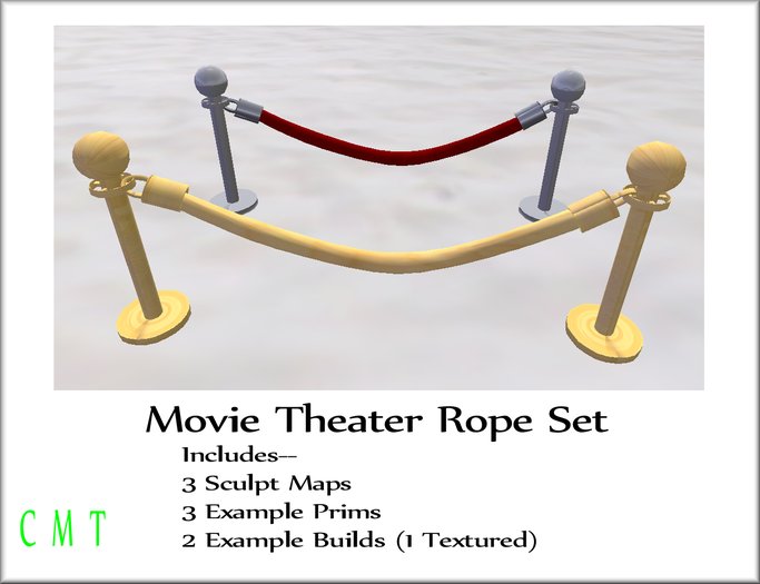 Second Life Marketplace - Movie Theater Rope Set