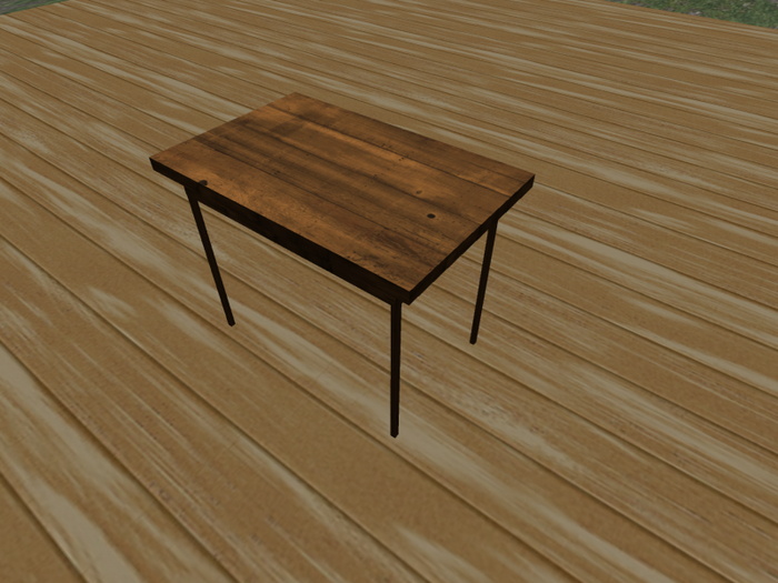 Small wood side table
