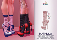 [Sheba] Mathilda Heels *Girly (FREYA /HOURGLASS /MAITREYA / KUPRA /EBODY REBORN & CURVY /LEGACY)