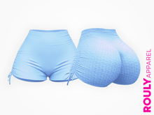 ROULY :: MO Bounce Spandex Shorts - Sky