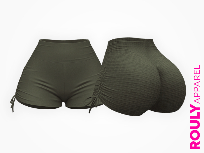 ROULY :: MO Bounce Spandex Shorts - Khaki