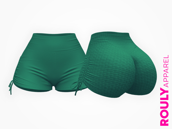 ROULY :: MO Bounce Spandex Shorts - Eme