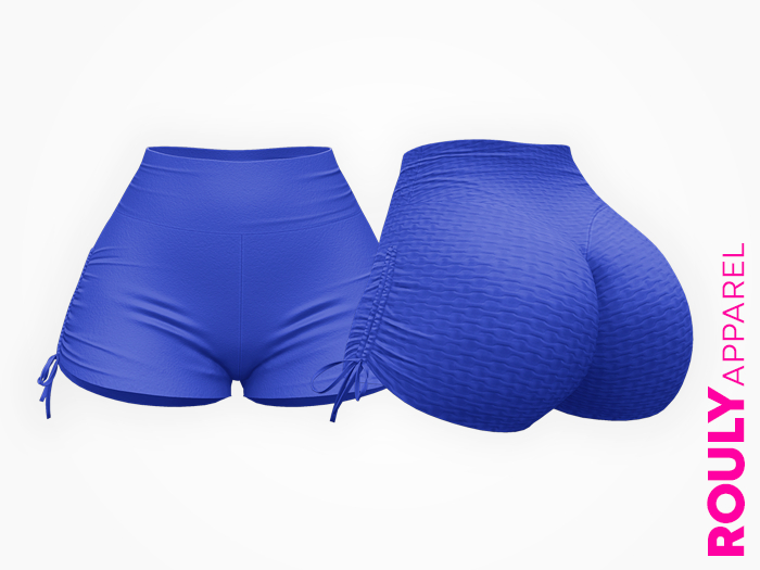 ROULY :: MO Bounce Spandex Shorts - Blue