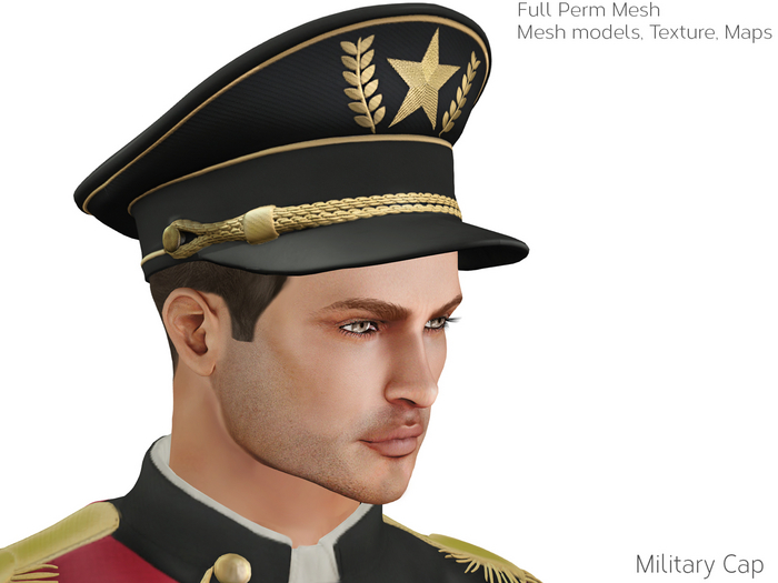 Full Perm Mesh Men's Military Cap (not rigged)