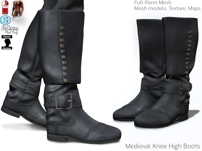 Full Perm Mesh Men's Military Boots for Signature Gianni, Slink Male, Belleza Jake, Legacy & Classic Fitmesh