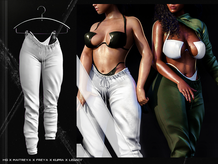 PLX. "Peyton " Sweats // White // Updated for Kupra & Legacy 