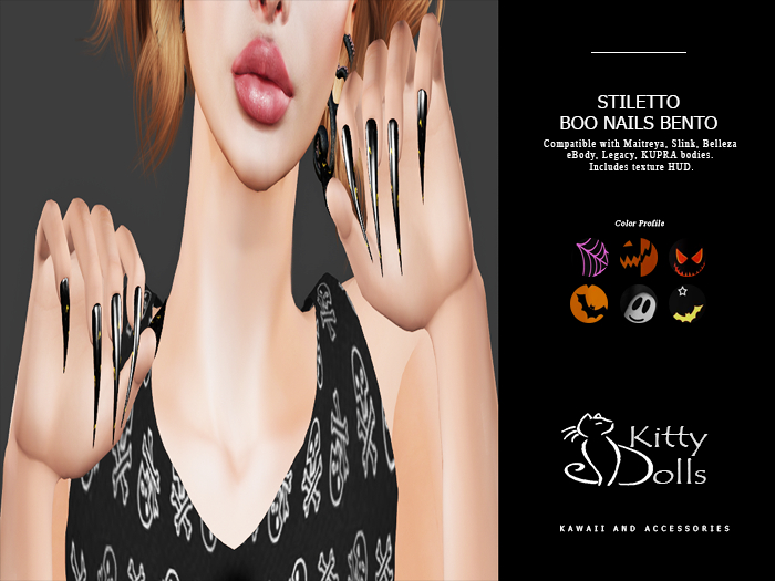 K.D Booo Nails Stiletto- Wear me/Touch me 