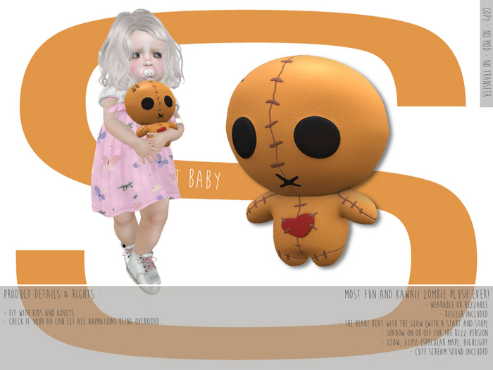 Sweet Baby - Kawaii Zombie Plush
