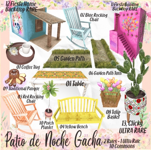 DFS Patio de Noche - 03 Red Rocking Chair