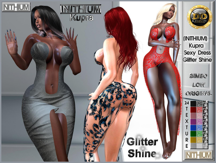 ☾ⅅⅅ☽ [INITHIUM] Kupra Sexy Dress Glitter Shine