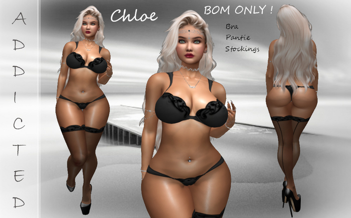 Addicted Chloe Lingerie black BOM