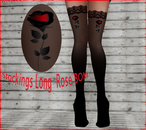 CR SH Stockings Long  Rose BOM