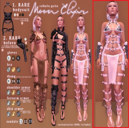 Moon Elixir - Valhalla SET RARES SNOW&SILVER (9PIECES)MAITREYA