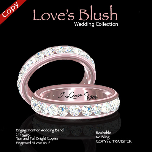 Exquisite Love's Blush White Diamond Band COPY