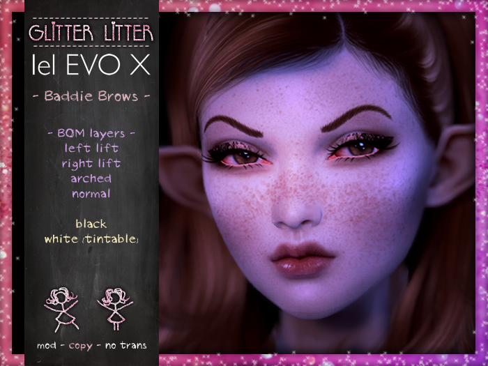- Glitter Litter - Baddie Brows