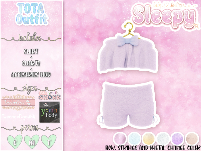 Sleepy. Tota Outfit White