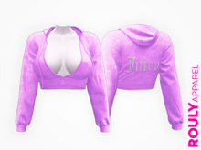 ROULY :: "Juicy" Velour Fluffy Hoodie - ItGirl