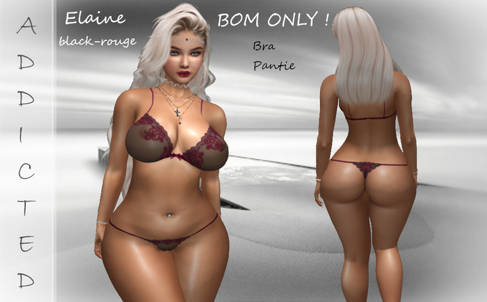 Addicted Elaine black rouge BOM