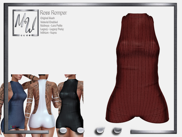 MW - Ross Romper - Stripes Red (Add me)