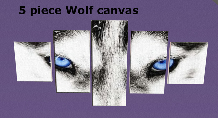 *LM* Wolf Split Canvas