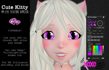 XOXO GEM - 'Cute Kitty' Tintable M4 Eyes Applier - AnnieMay / Anime - All Colors