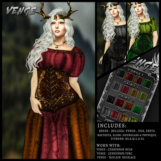 VENGE -  'Lady Gaia' Gown *Add Me*