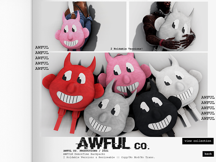 Awful. // DemonTime Bag (Black)