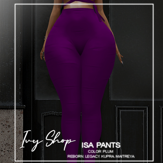 TIS x Isa Pants - Plum