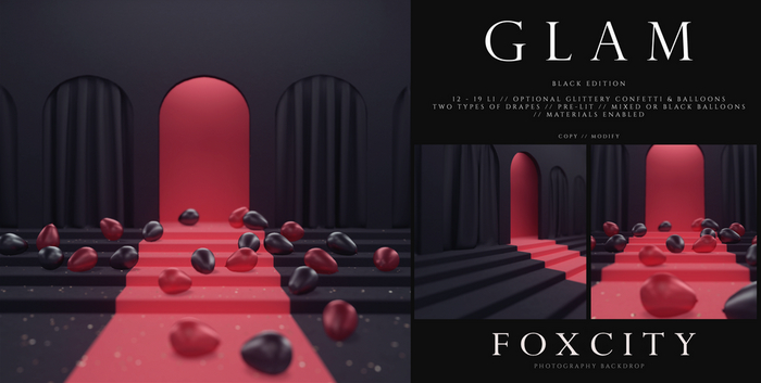 FOXCITY. Photo Booth - Glam (Black Edition - Base & Party)