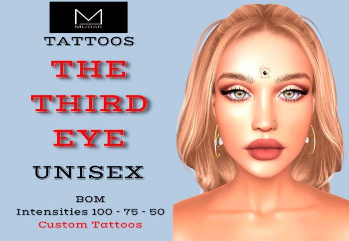 MUDAK TATTOOS - THE THIRD EYE - UNISEX TATTOO
