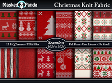MP Christmas Knitted Fabric - Seamless Textures - Full Perm