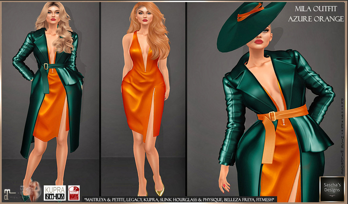 SAS - Mila Azure Orange Outfit (MB & FM) 