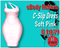 [R39] Reborn C-Slip Dress SOFT PINK