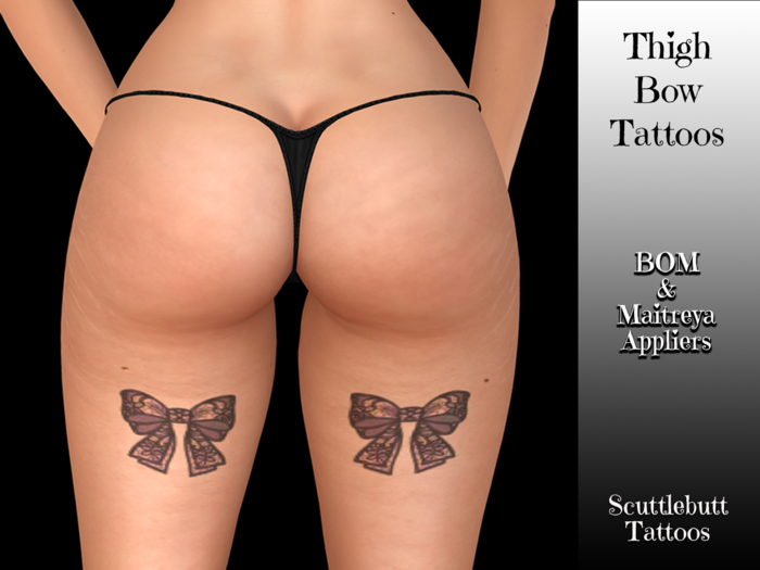 .::Scuttlebutt::. Thigh Bow Tattoos
