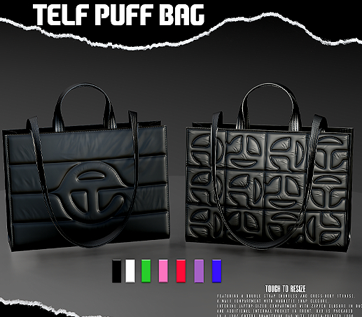 BRAT // Telf Puff Bag (Blue)