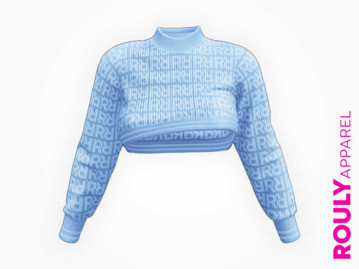 ROULY :: "Mount Everest" Fluffy Sweater - Roma Sky