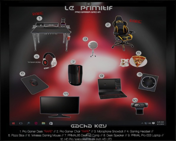 LeP - Primal Pro-Gamer Chair - RARE