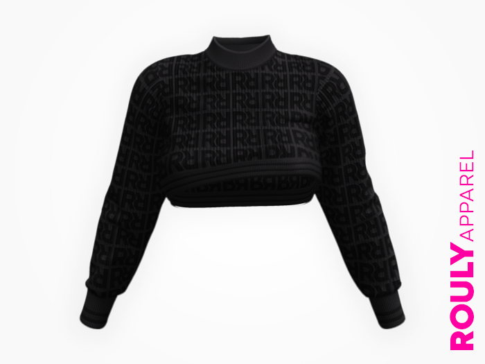 ROULY :: "Mount Everest" Fluffy Sweater - Roma Black