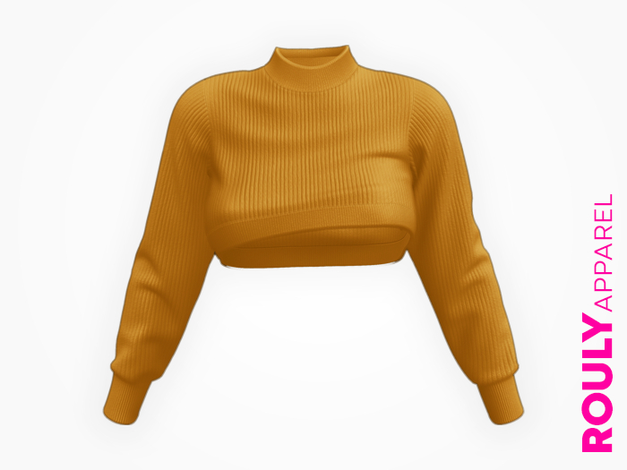 ROULY :: "Mount Everest" Fluffy Sweater - Mustard